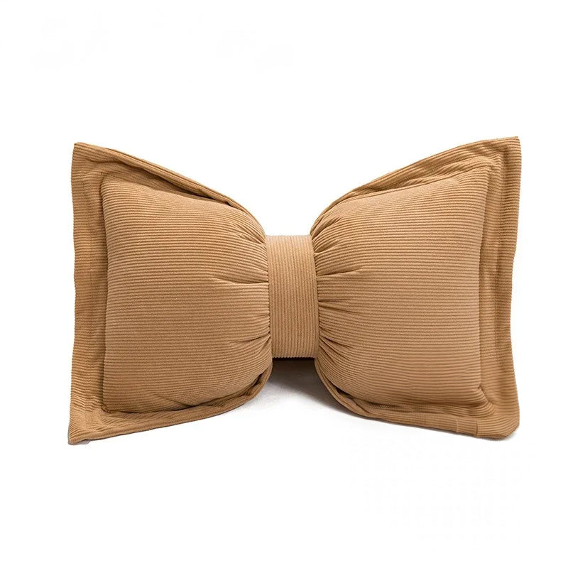 Hearthside Bowtie Pillow Light Brown