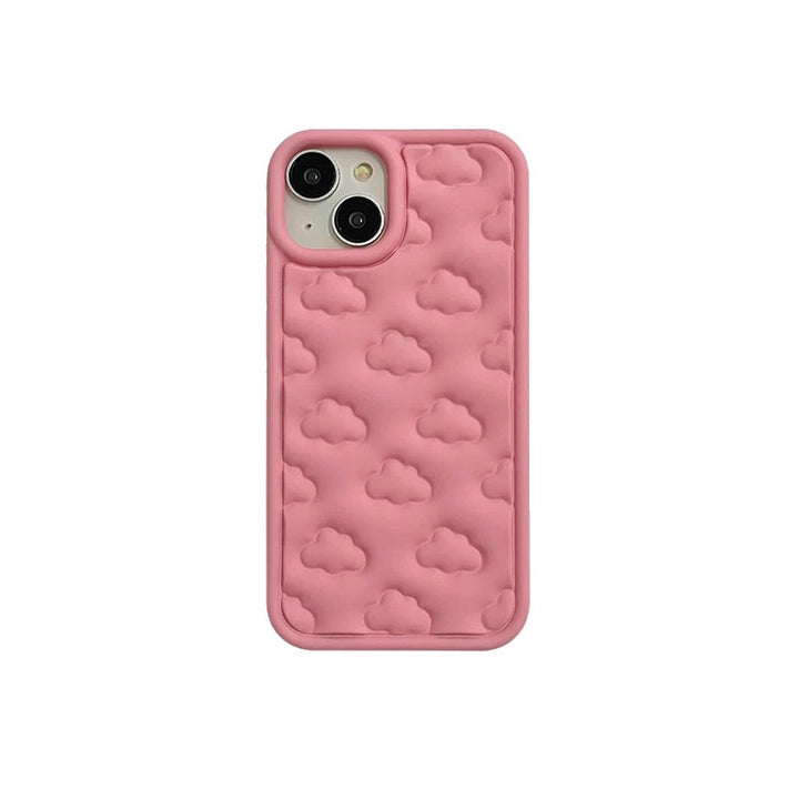 Fluffy Clouds iPhone case Pink / iPhone 15