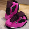 Plush Sneaker Slippers Purple