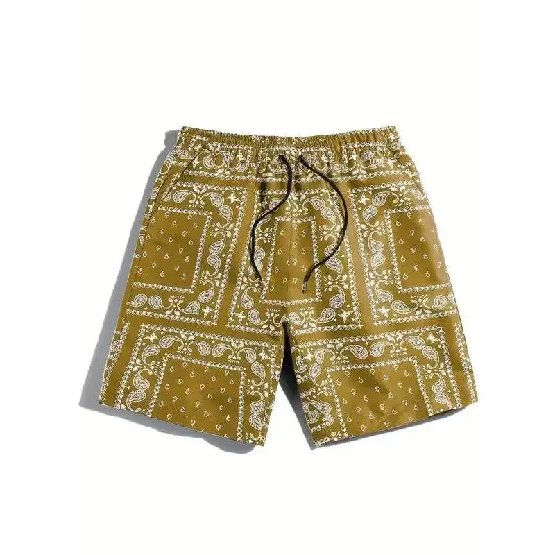 Retreat Paisley Shorts Yellow / S