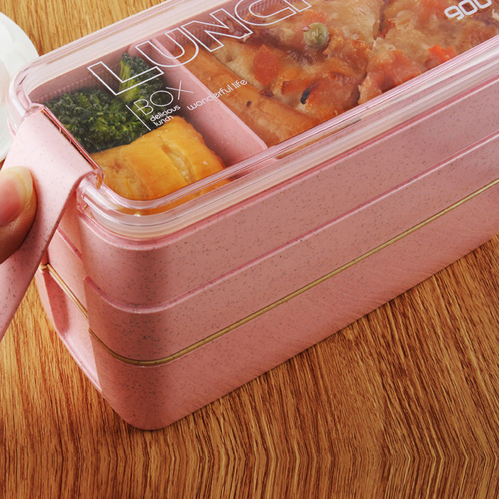 3 Layer Separated Bento Lunch Box 900 ml