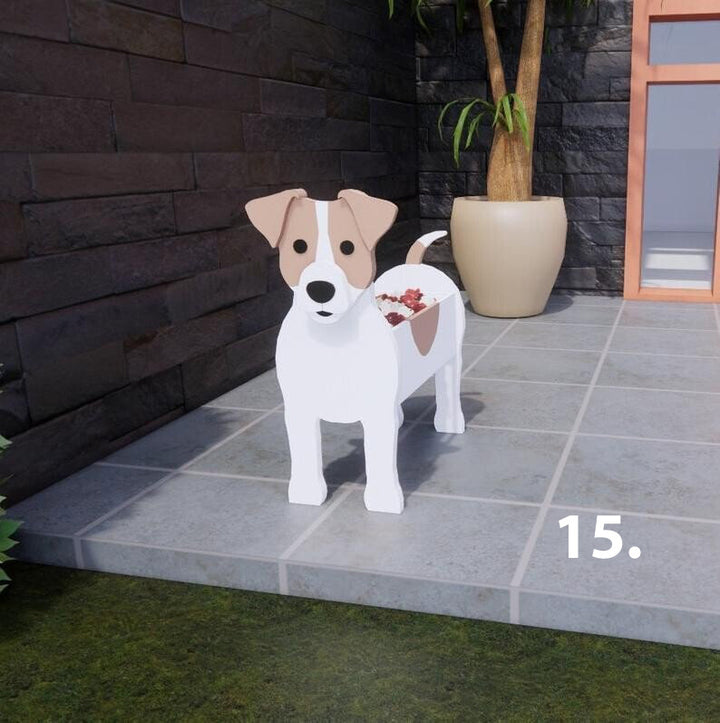 Dog Planter 15 - Jack Russell