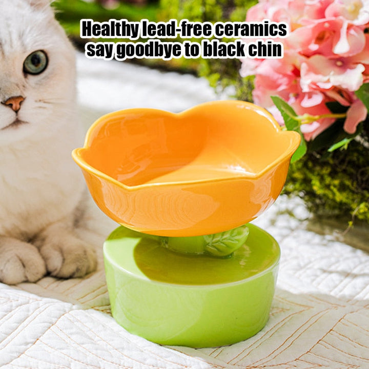Flower Pet Food Bowl