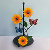 Sunflower Paper Towel Holder Butterflies