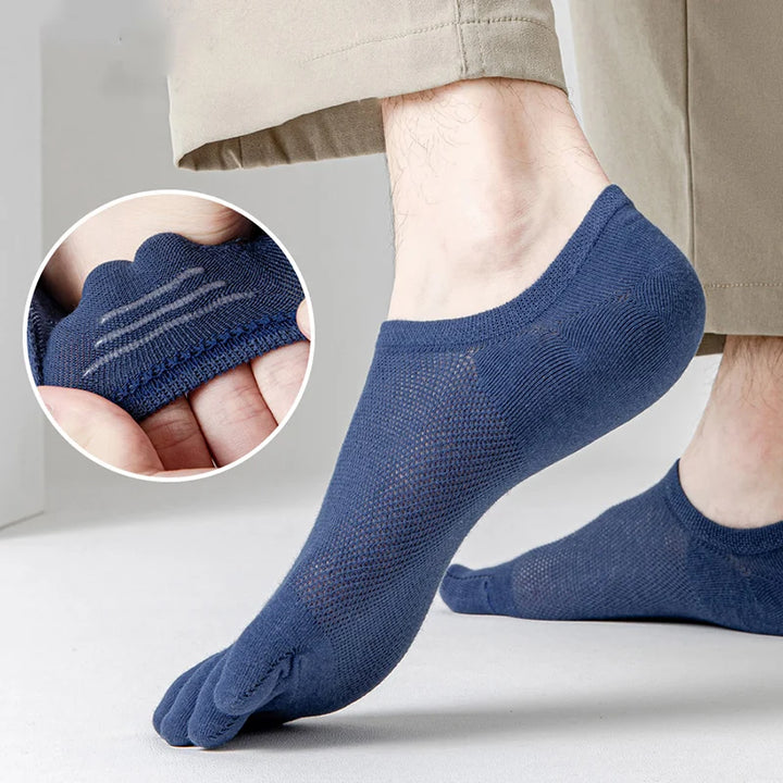 3Leaves Men No-Show Toe Socks (3 Pairs)
