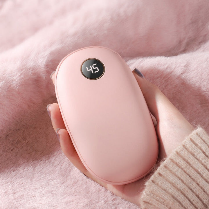 2 in 1 Rechargeable USB Hand Warmer and Power Bank Pink
