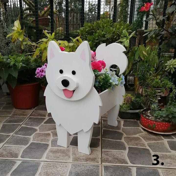 Dog Planter 3 - Samoyed