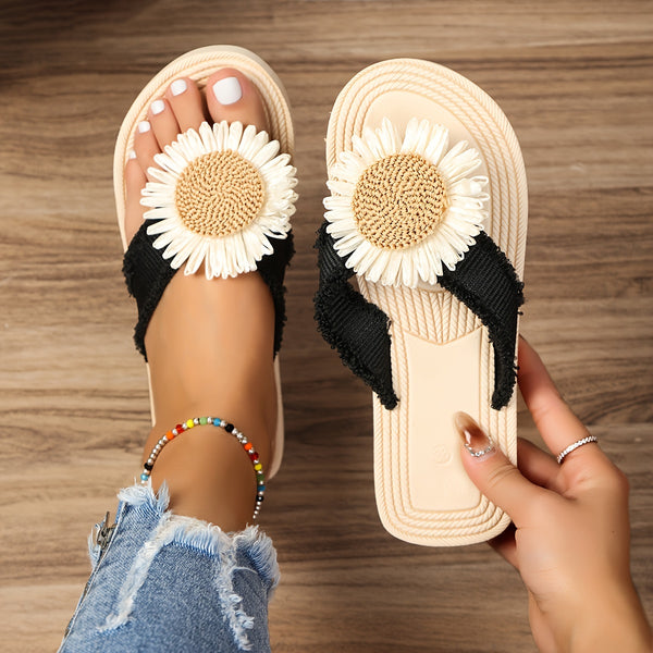 3Leaves Blossom Sandals Black / 5