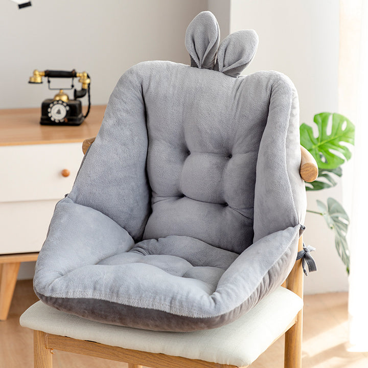 HomeGenius Bunny Seat Cushion Light grey / 17x17"