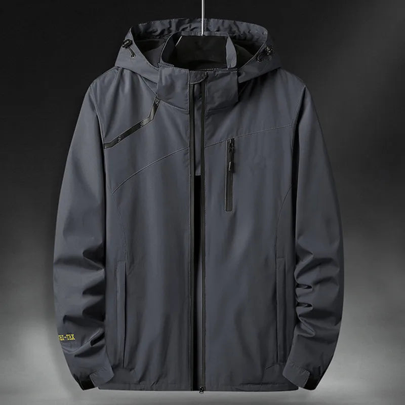 Black Oak Men Weatherproof Jacket Dark Gray / XS