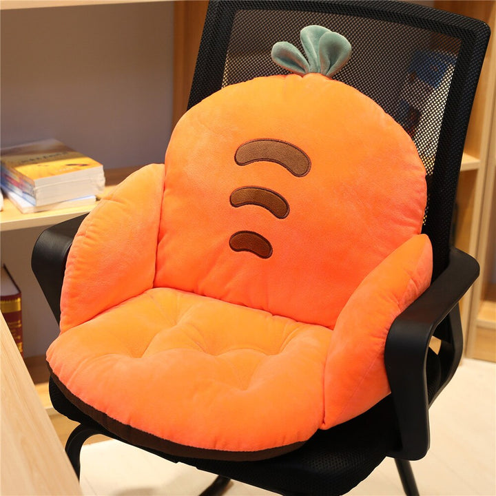 HomeGenius Kawaii Chair Cushion Carrot