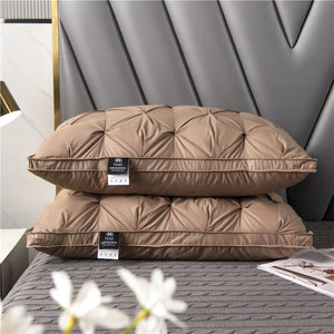 Purely Goose Down Pillows Brown