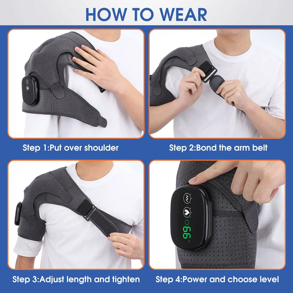 EvoFit Heated Shoulder Brace Massager