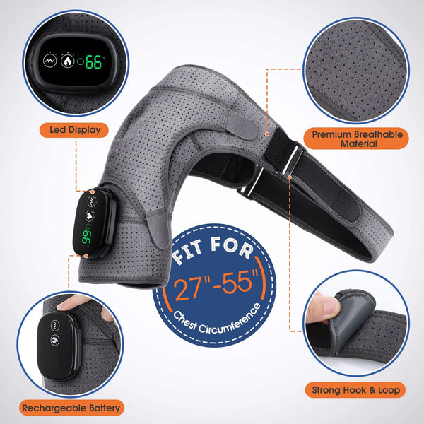 EvoFit Heated Shoulder Brace Massager