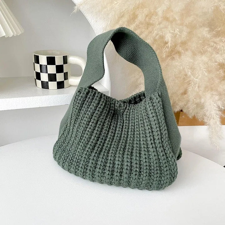 3Leaves Essential Crochet Handbag Green