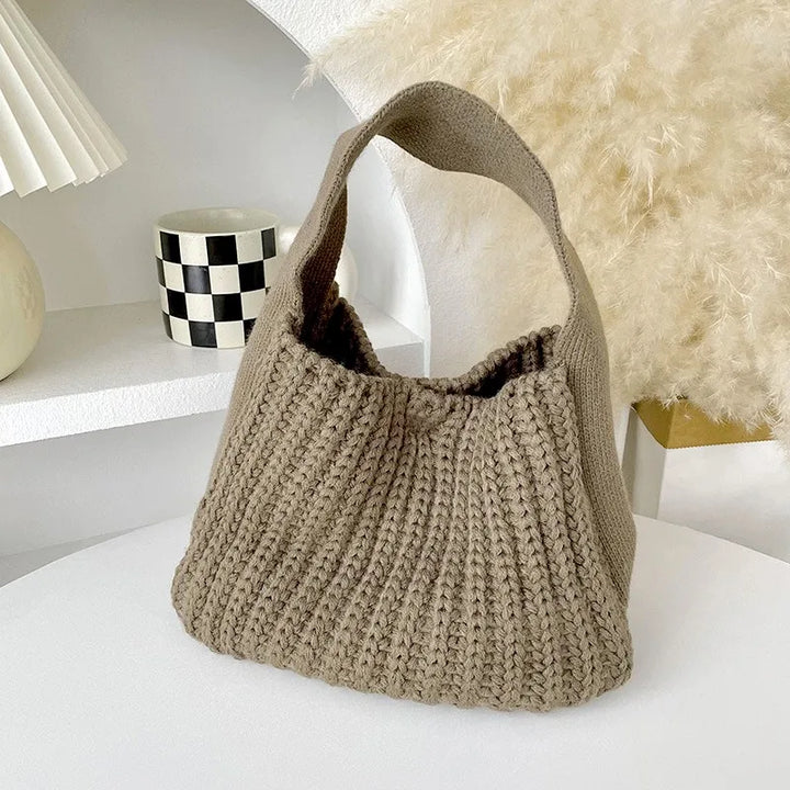 3Leaves Essential Crochet Handbag Khaki