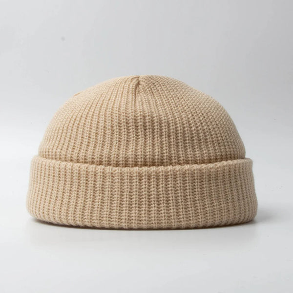 3Leaves Skull Cap Beanie Beige