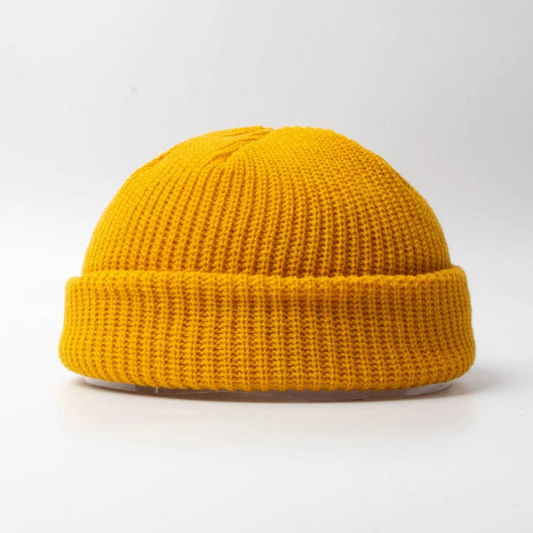 3Leaves Skull Cap Beanie Yellow