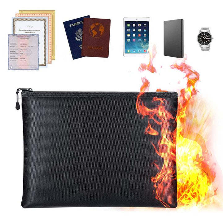 Fireproof Document Bag Fireproof Envelopes For Cash 3 Sizes Protection Waterproof Fire Resistant Bag Safe Accessories Money S / United States