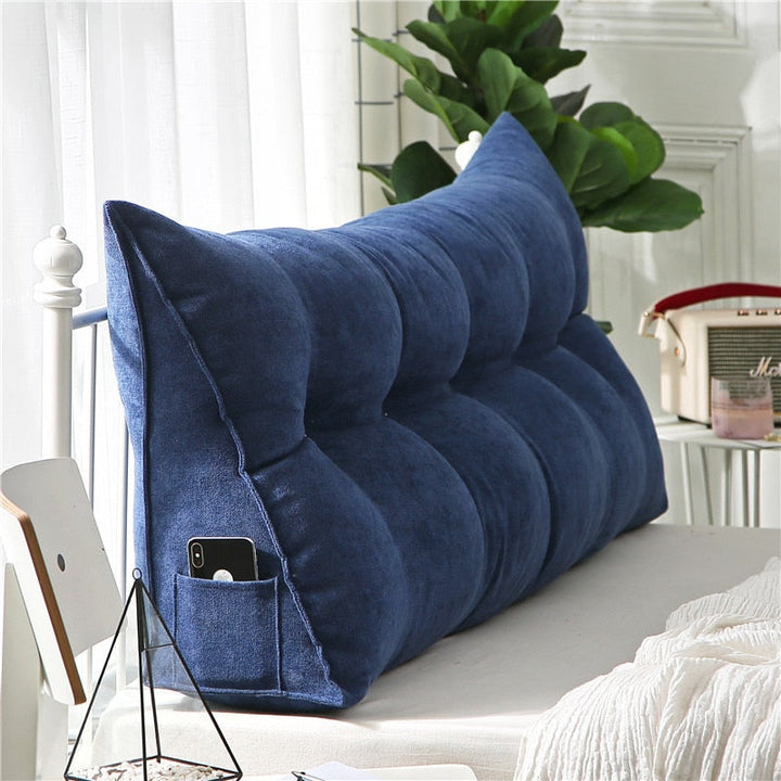 Bed Backrest Pillow Blue / Small