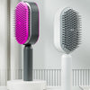 Self Cleaning Hair Brush White