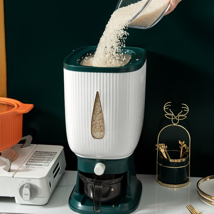 Japanese Rice Dispenser - Cereal, Grains green