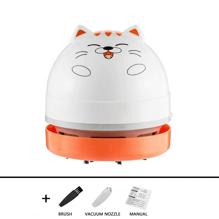 Kawaii Mini Desktop Vacuum Cleaner Cat