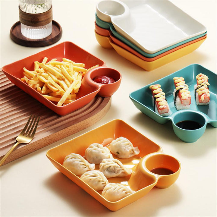 ChefGenius Sectioned Dipping Plate