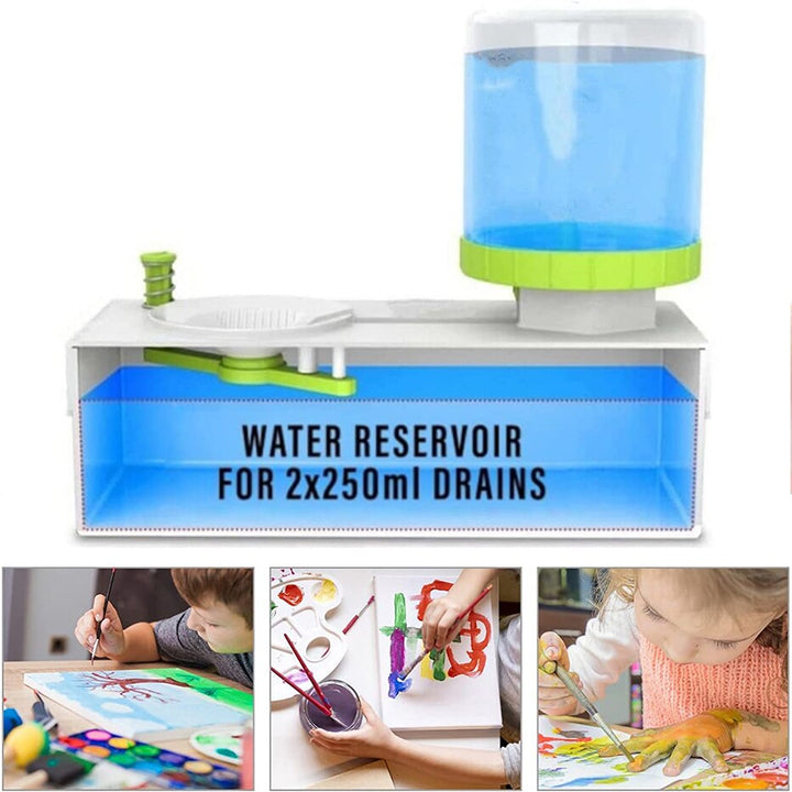 Paint Brush Rinser Cleaner Makeup Brush Cleaner Multifunctional Machine Fresh Water Cycle Rinser for Paint Acrylic Makeup Brush