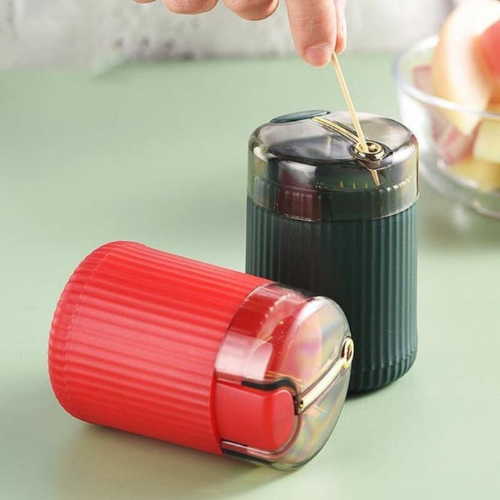 Pop Up Automatic Toothpick Dispenser Red