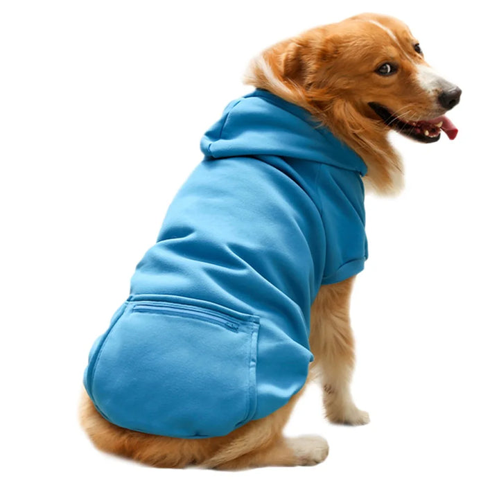 Happy Tails Dog Hoodie Blue / XS