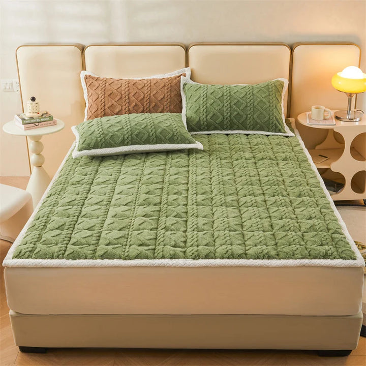 Purely Quilted Mattress Pad Green / Twin