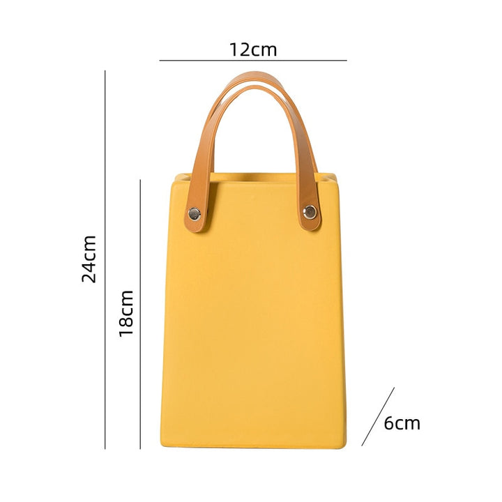 Garden Essentials Handbag Vase Yellow / F