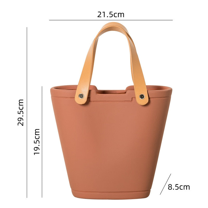 Garden Essentials Handbag Vase Red Pottery / A
