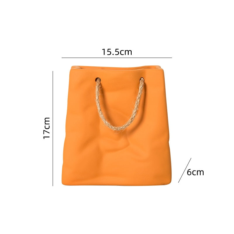 Garden Essentials Handbag Vase Orange / E