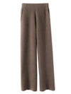 3Leaves Women's Cashmere Comfort Pants Dark Brown / S