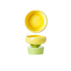 Flower Pet Food Bowl Yellow