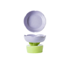 Flower Pet Food Bowl Purple