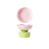 Flower Pet Food Bowl Pink