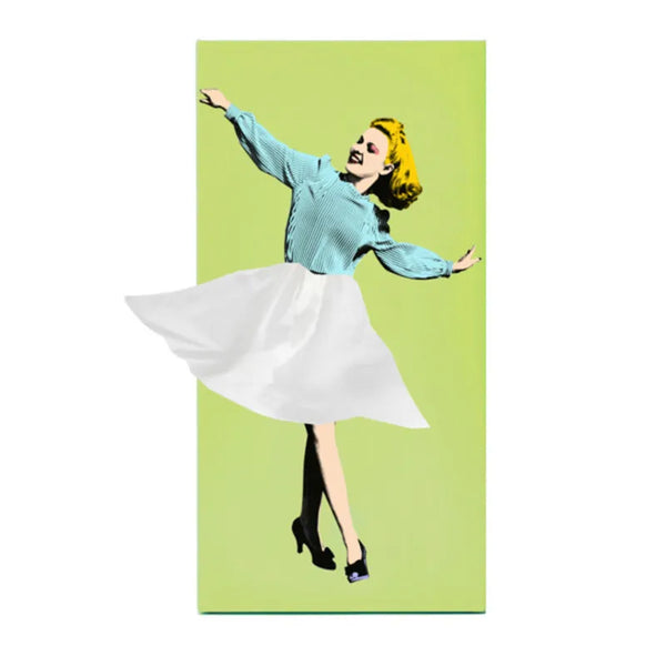 Pin Up Girl Tissue Box Green