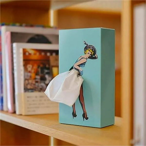 Pin Up Girl Tissue Box