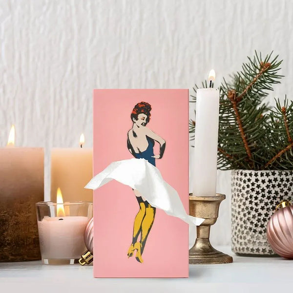 Pin Up Girl Tissue Box