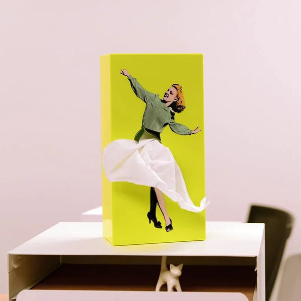 Pin Up Girl Tissue Box