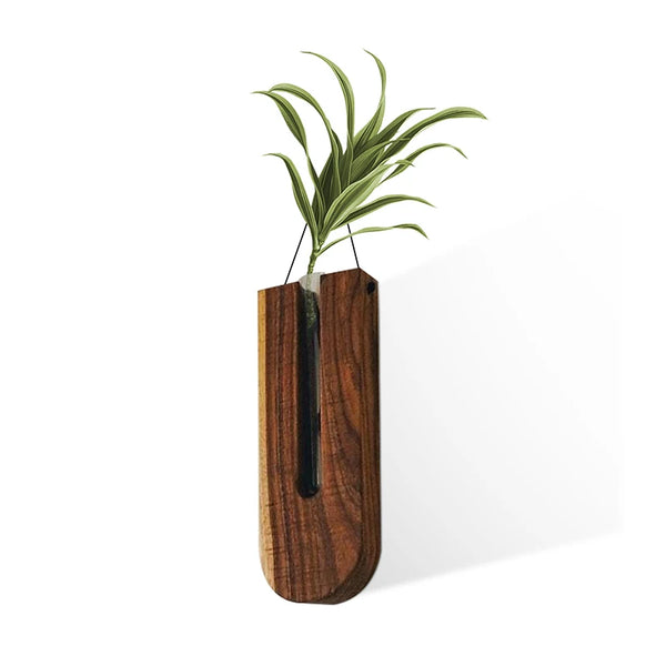 NeatNest Wooden Hanging Planters Brown