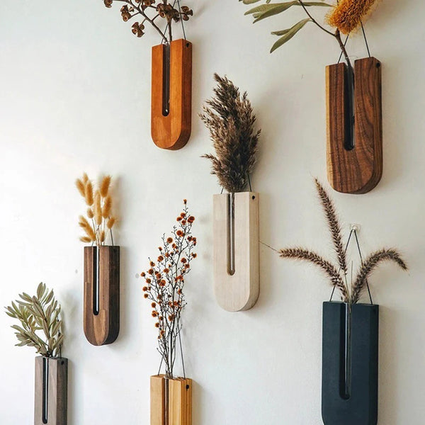 NeatNest Wooden Hanging Planters