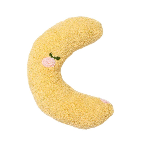 Happy Tails Cat Pillow Yellow