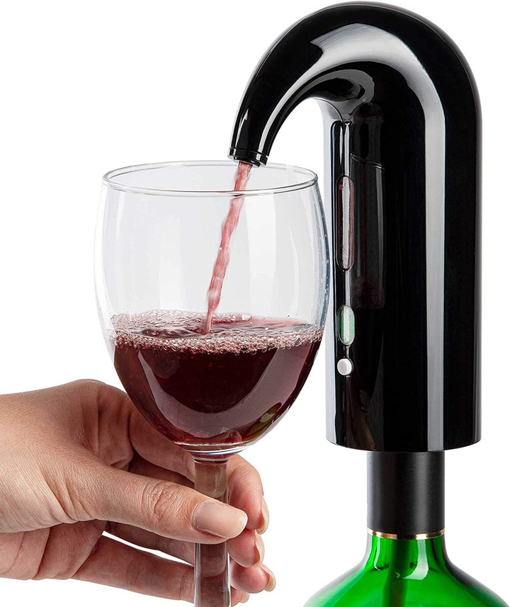 Electric Wine Aerator Pourer Black