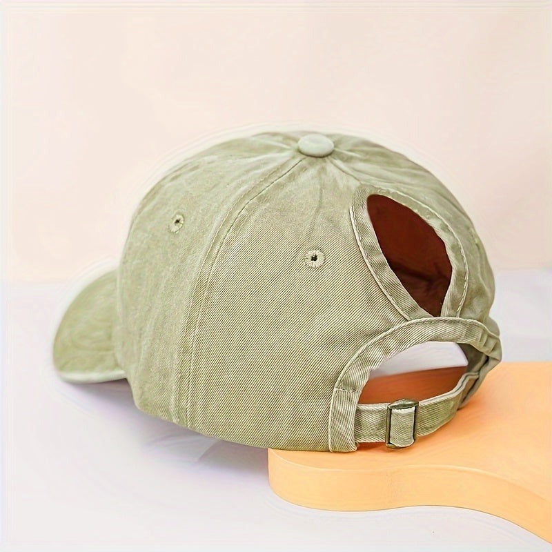 3Leaves Ponytail Baseball Cap Khaki