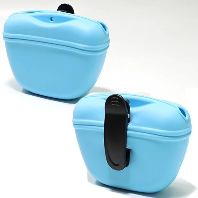 Portable Dog Treat Dispenser Sky blue