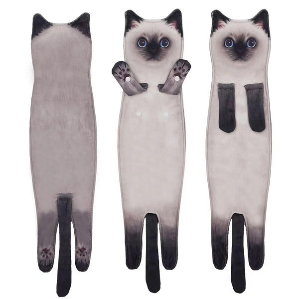 Kitty Hand Towel Siamese